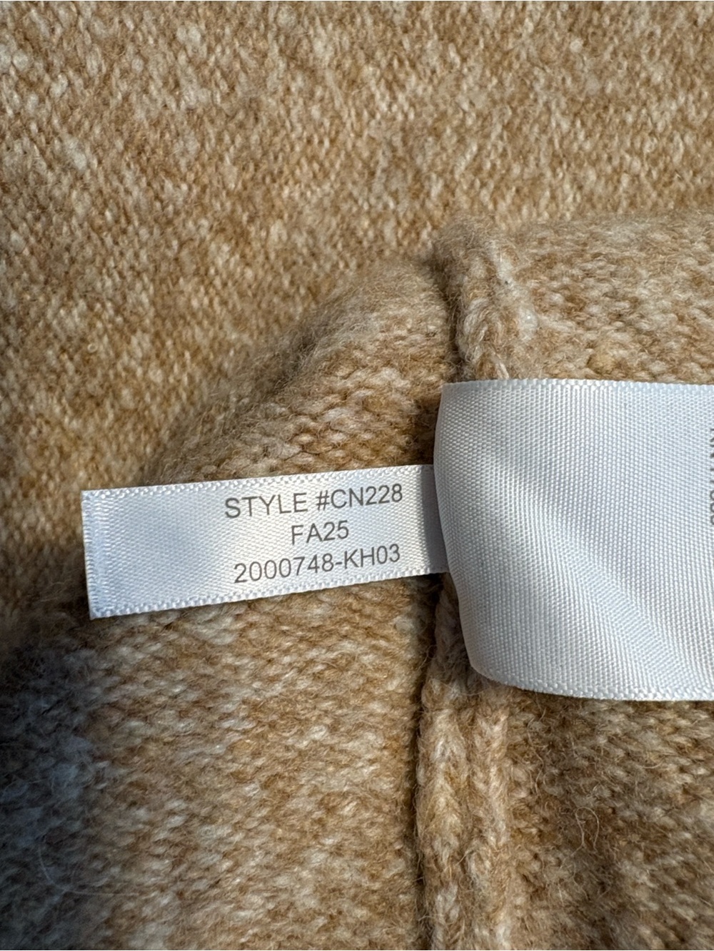 J. Crew Relaxed Milano Stitch Cardigan Large Camel Oversized Alpaca Wool Jacket - Picture 4 of 6